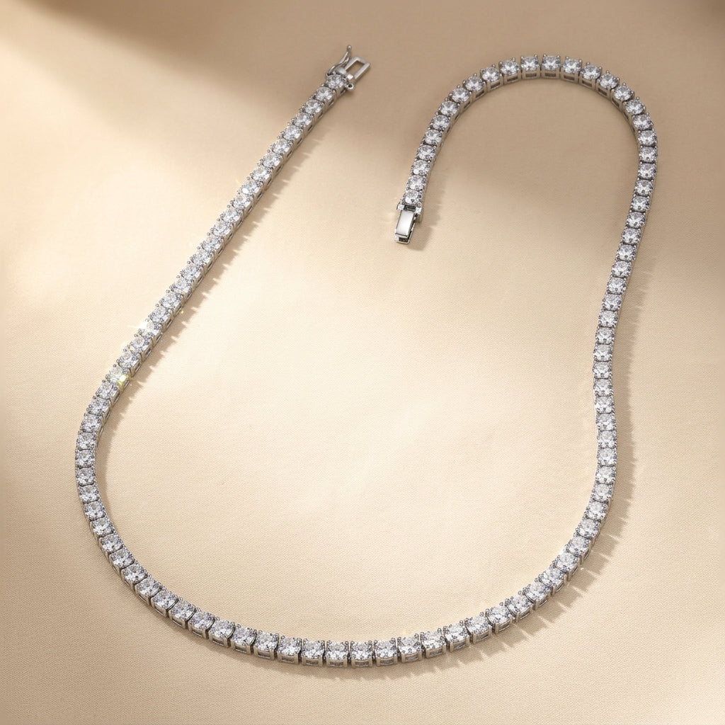 Tennis Ketting | Witgoud