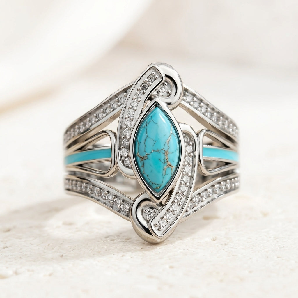 Turkse Marquis Statement Ring | Witgoud