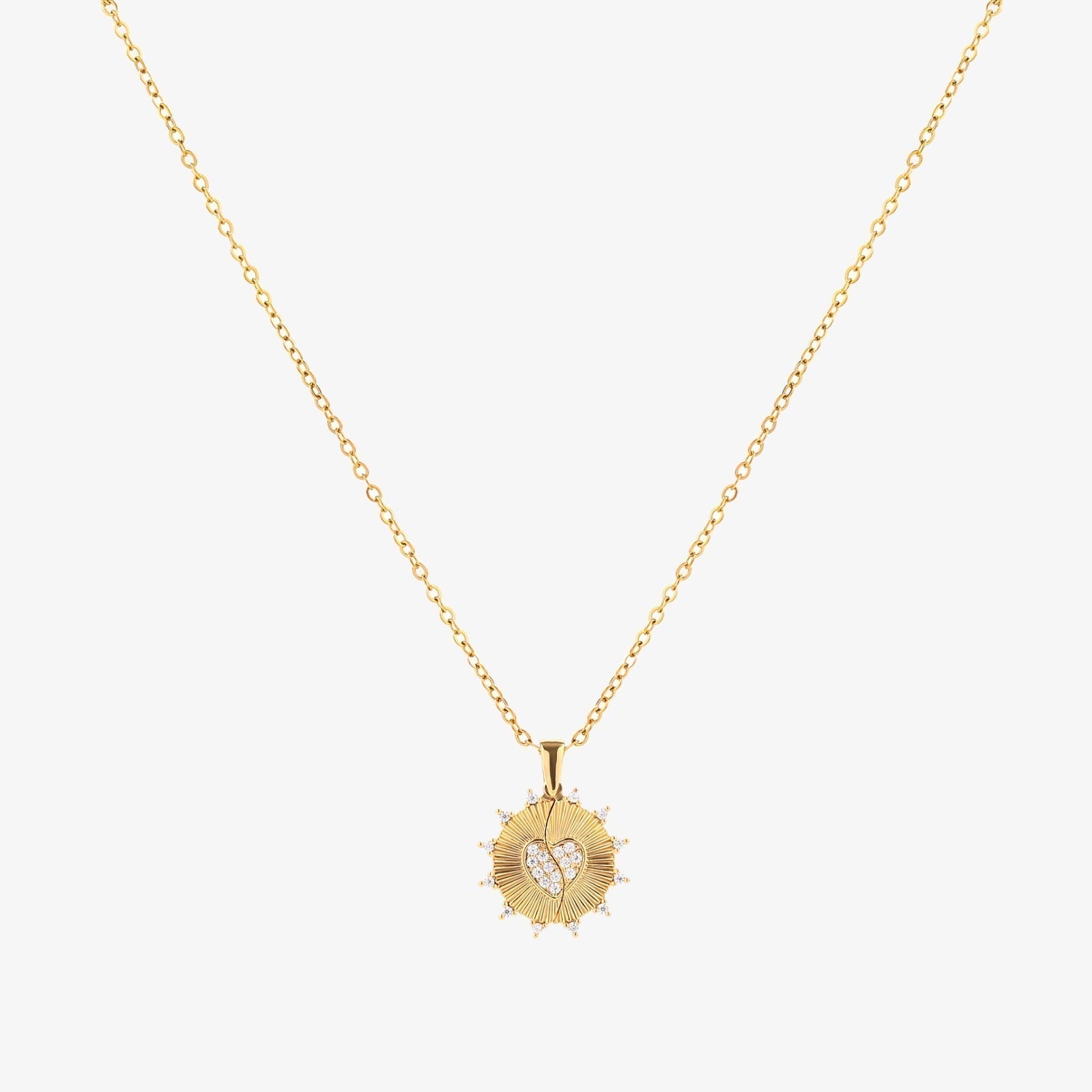 Sunray Love Halsketting | Goud