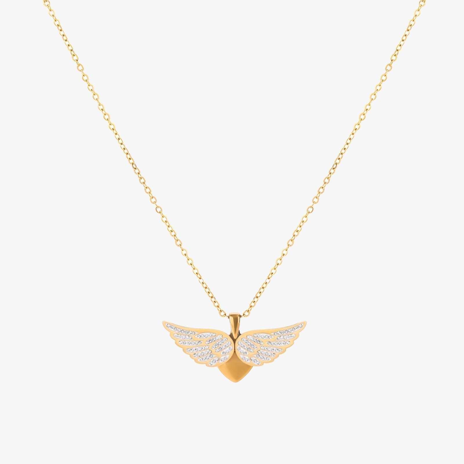 Drijvende Engel Vleugels Ketting | Goud