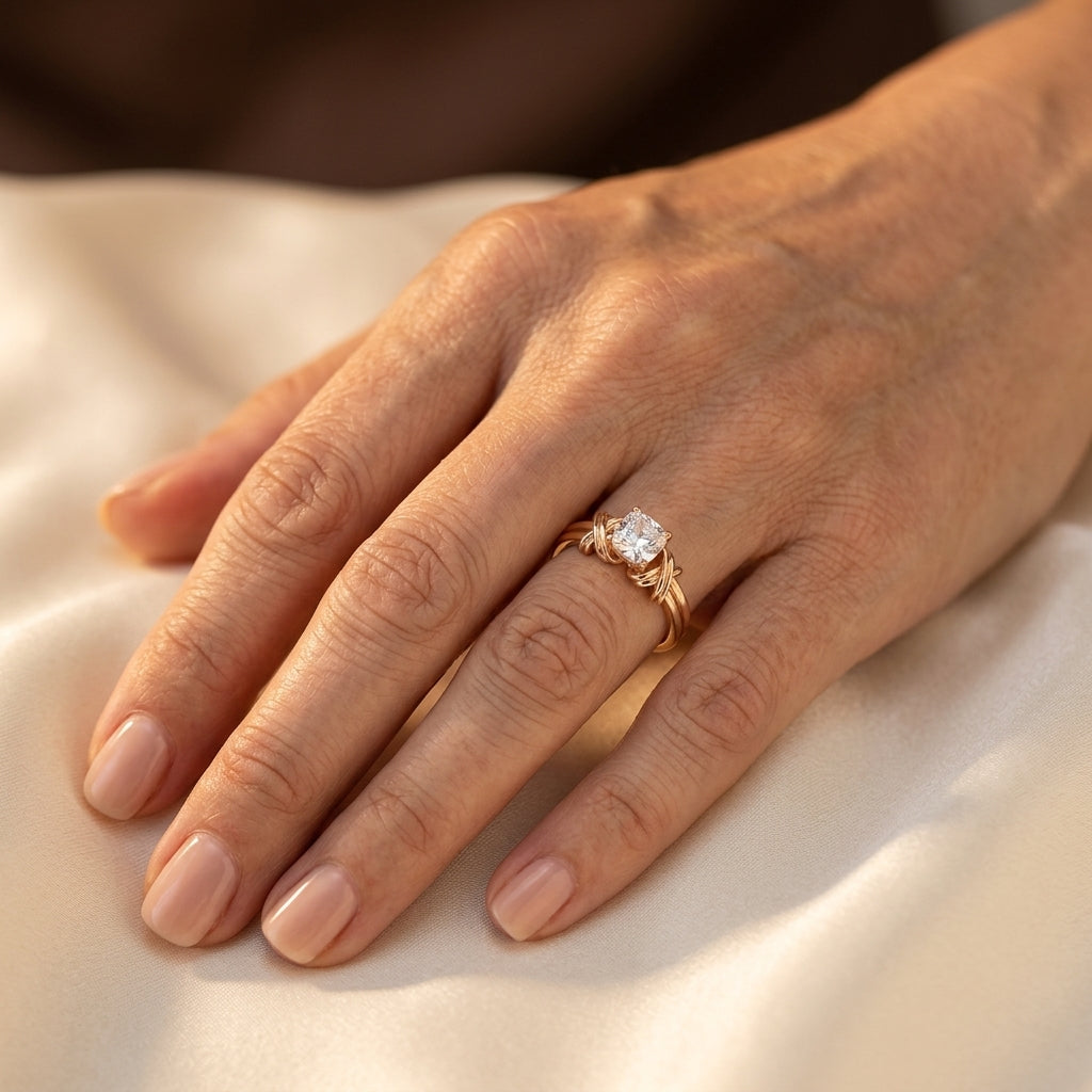 Geknoopte Band Statement Ring | Guld