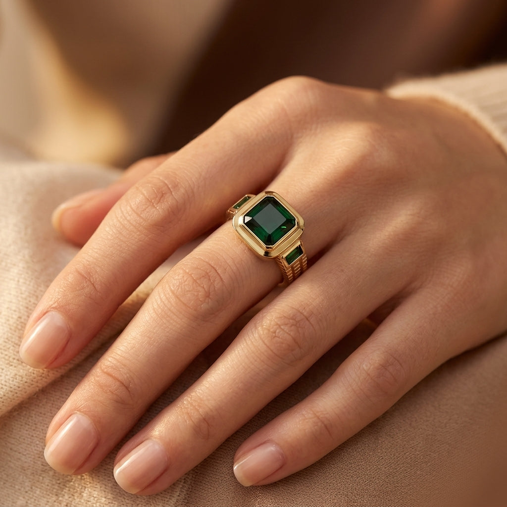 Emeric Valestone Ring | Goud