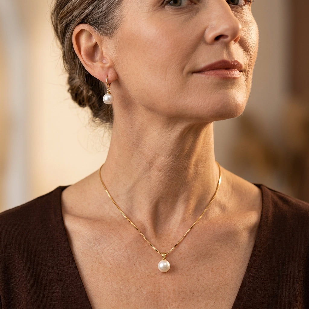 Gouden Grace Perle Sieradenset | Goud
