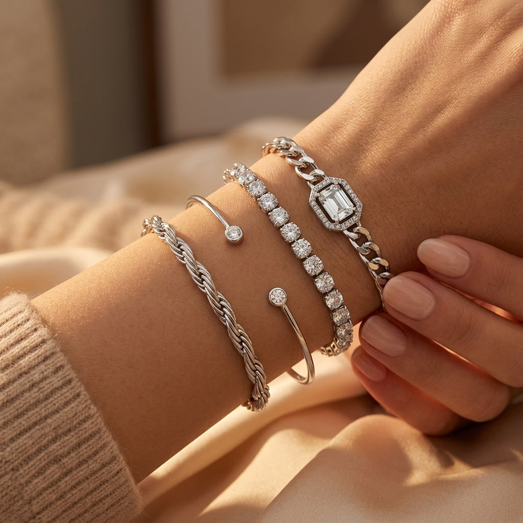 Domitia Calvina Armbandsset | Witgoud