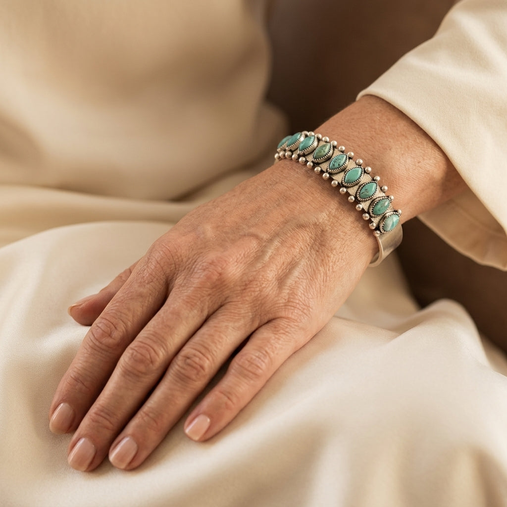 Azmira Turkis Cuff Armband | Witgoud
