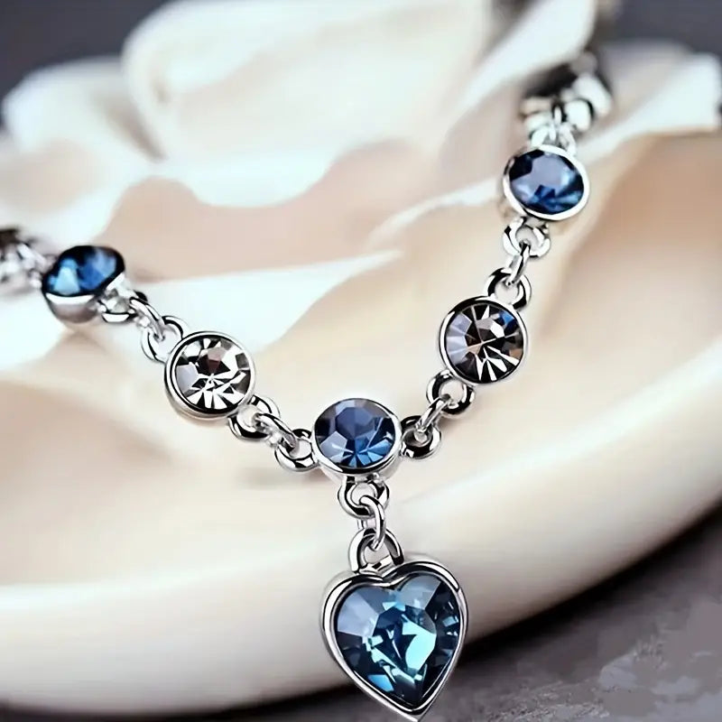 Ocean Heart Glow Armband | Wit Goud