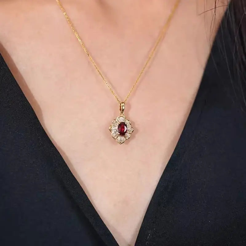 Kavella Solcrimson Halsketting | Goud