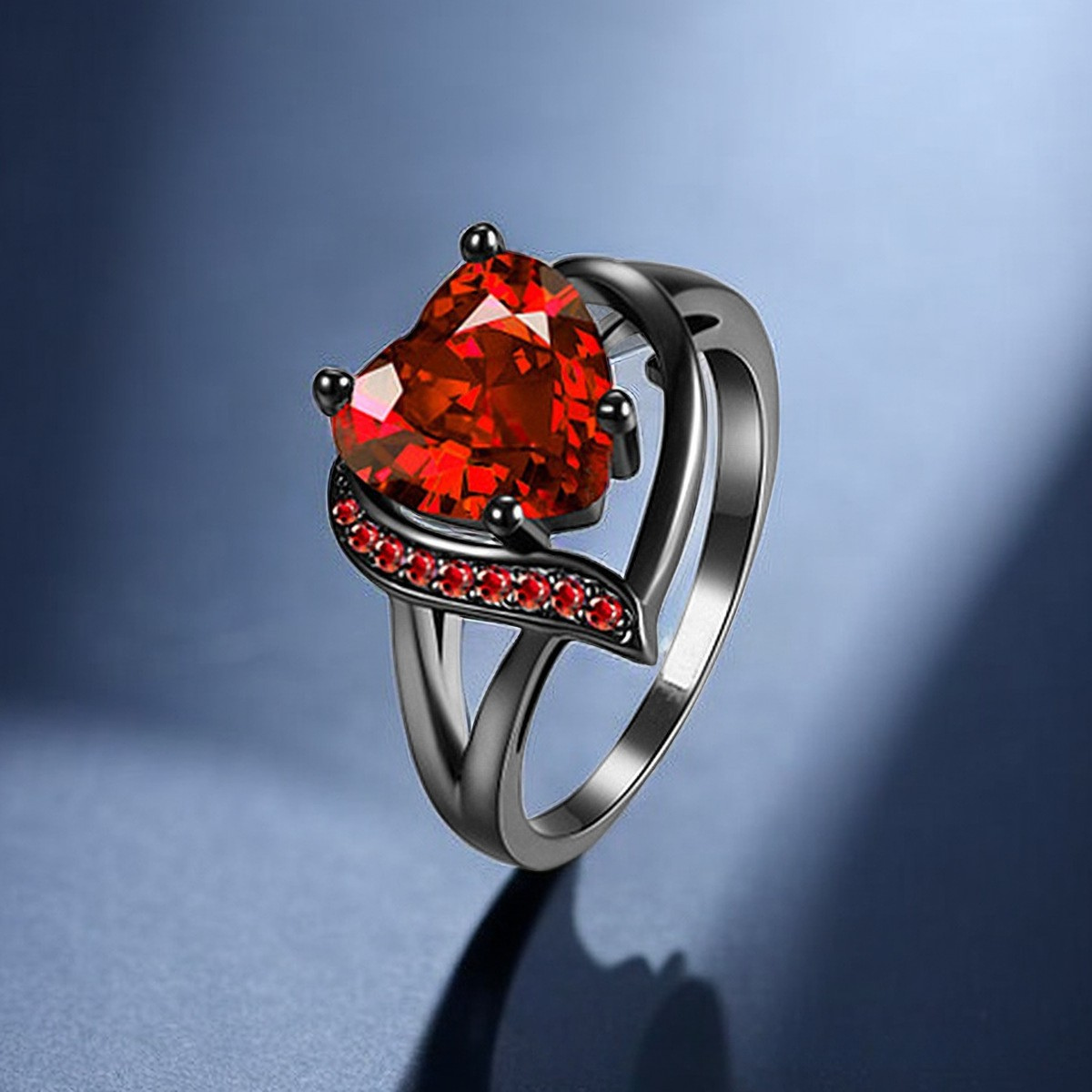 Calindra Rosethorne Ring | Zwarte Afwerking