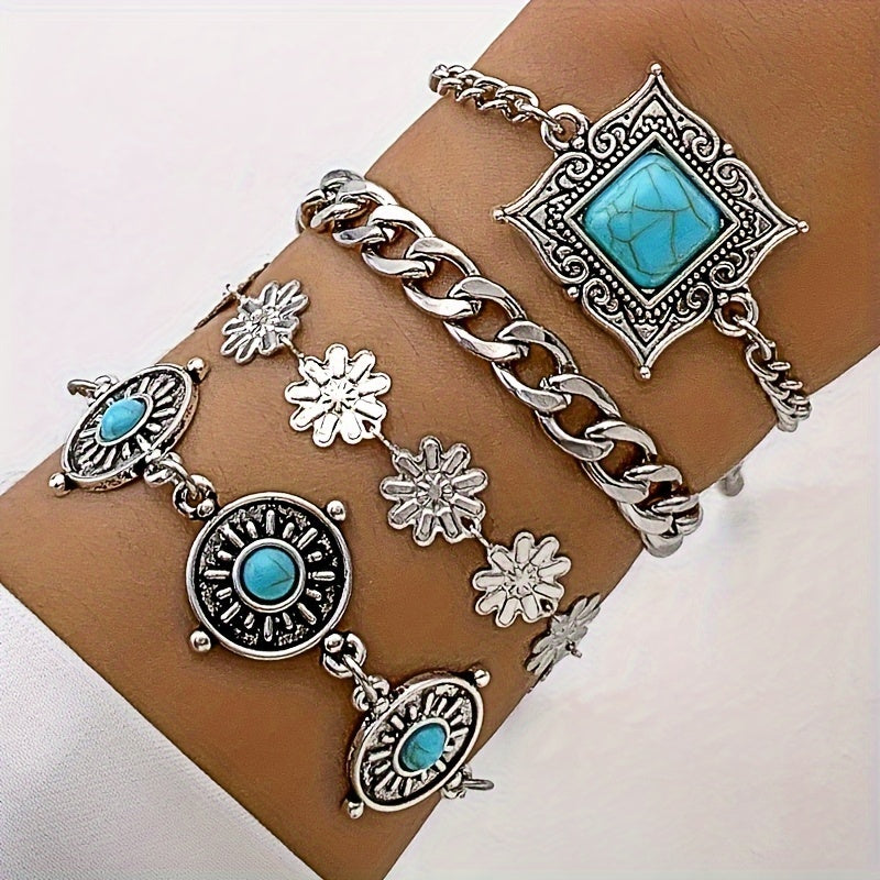 Sky Stone Lagdelt Armbandsset | Witgoud
