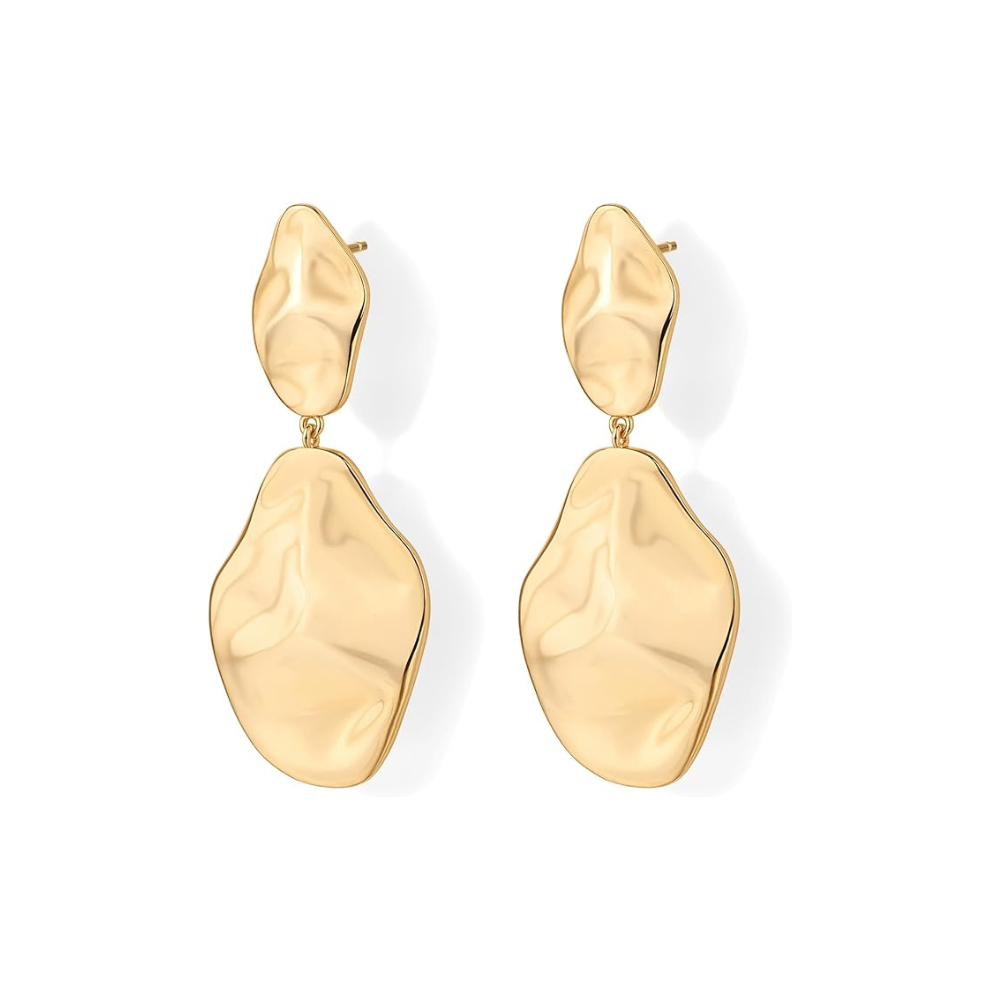 Ripple Wave Oorbellen | Goud