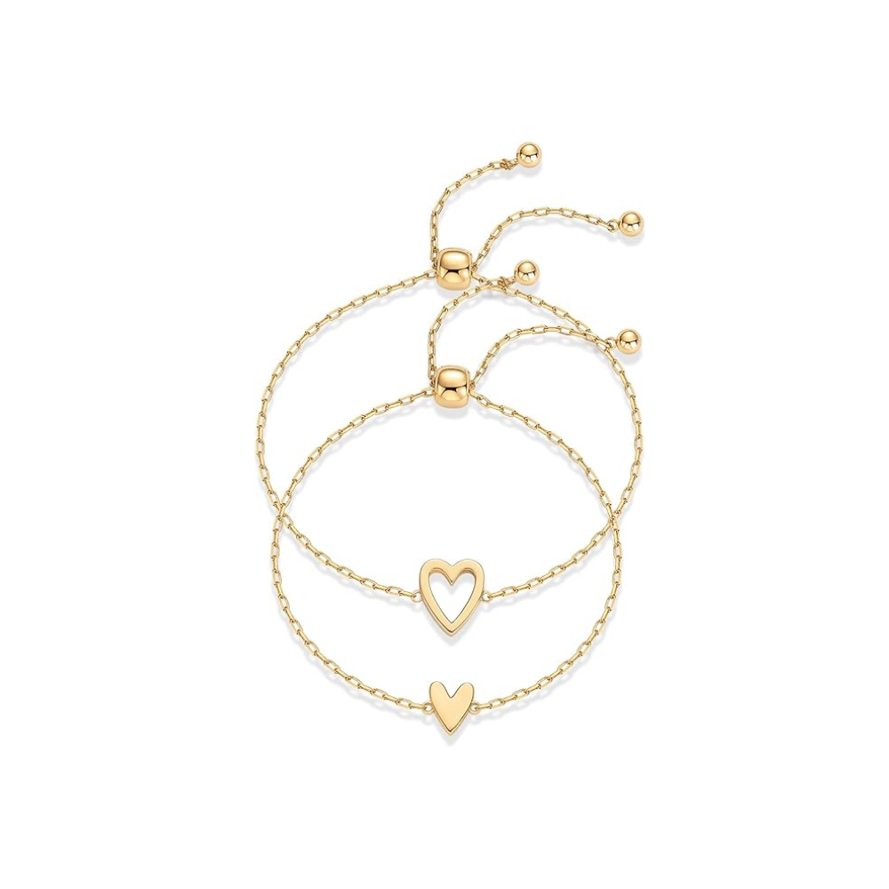 Stralend Hartarmband | Goud
