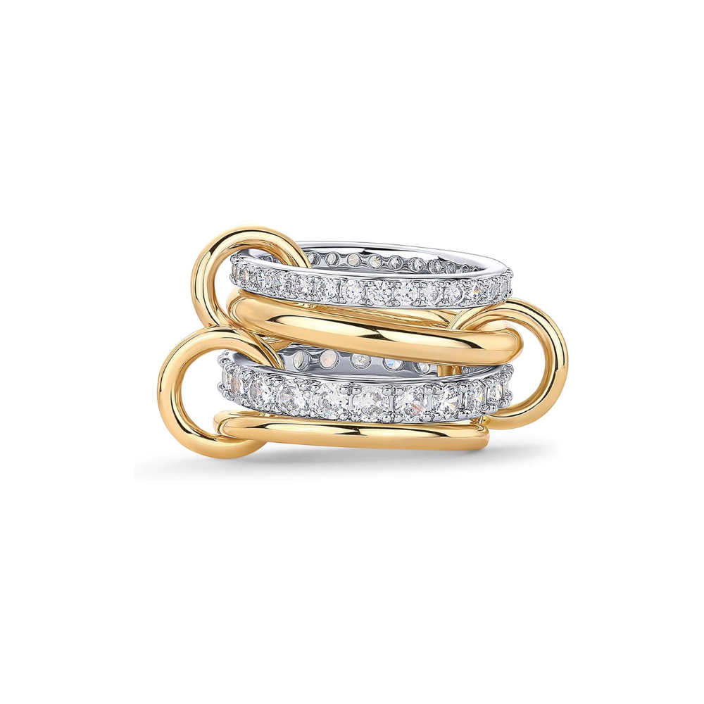Interlock Stapelringen | Goud