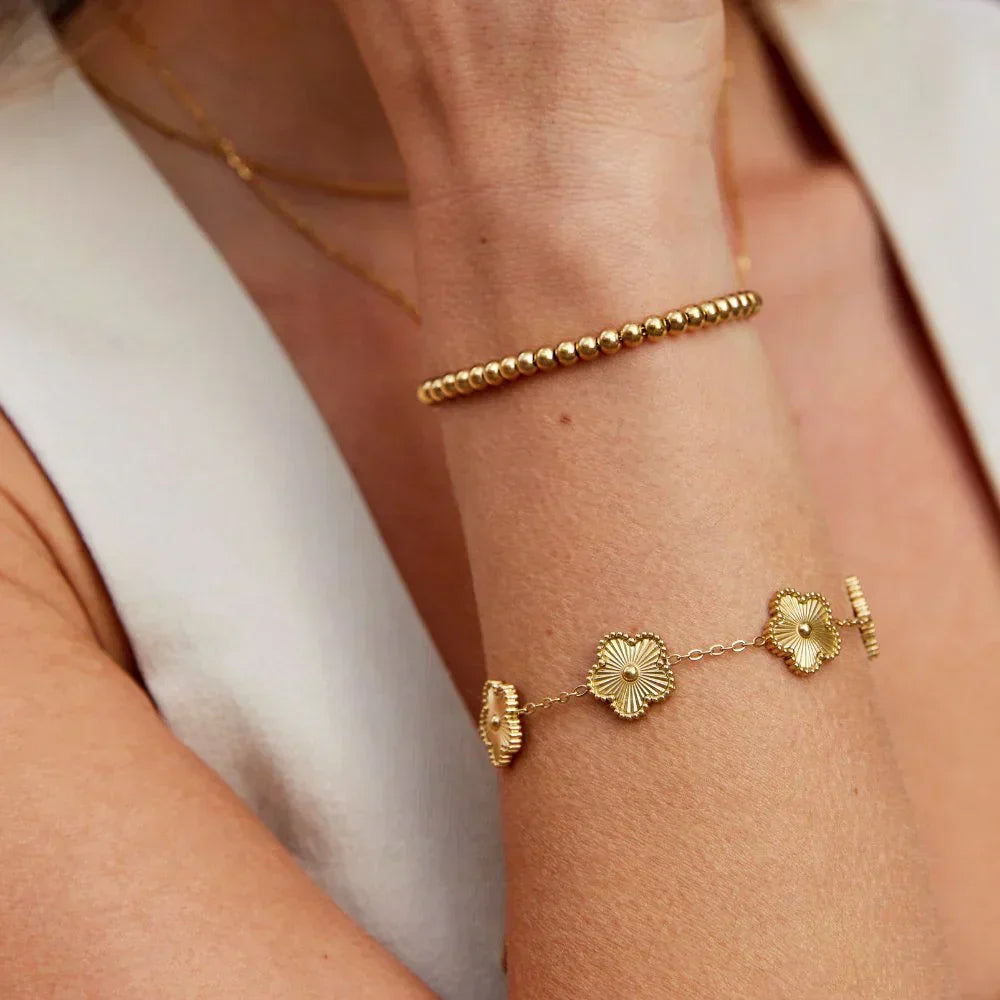 Florielle Bloom Charm Armband | Goud