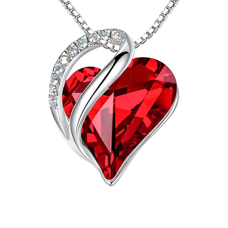 Infinity Heart Ruby Necklace | Witgoud