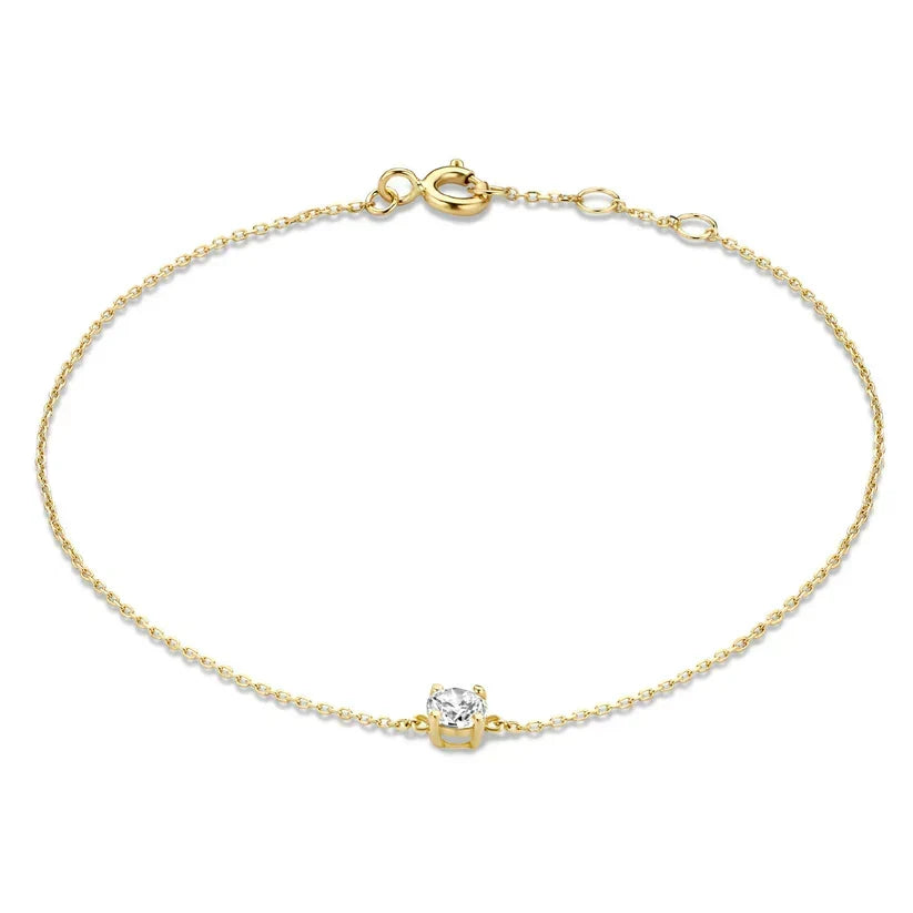 Cléa Moissanite Armband | Goud