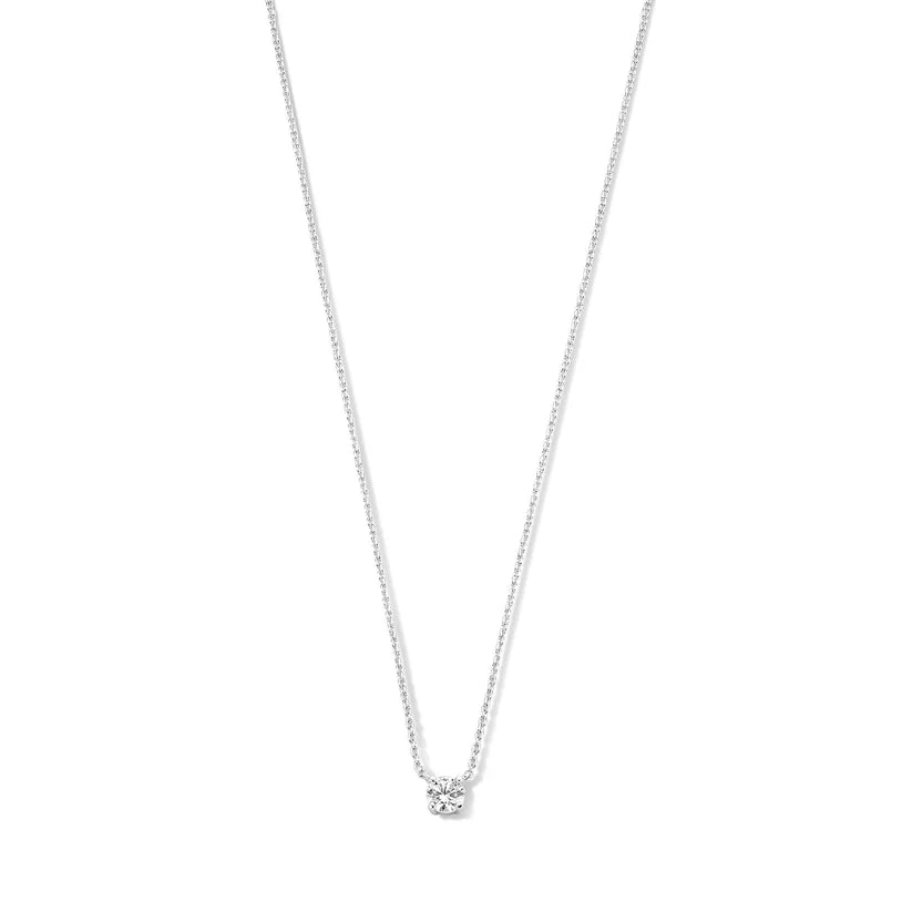 Cléa Moissanite Steen Halsketting | Goud