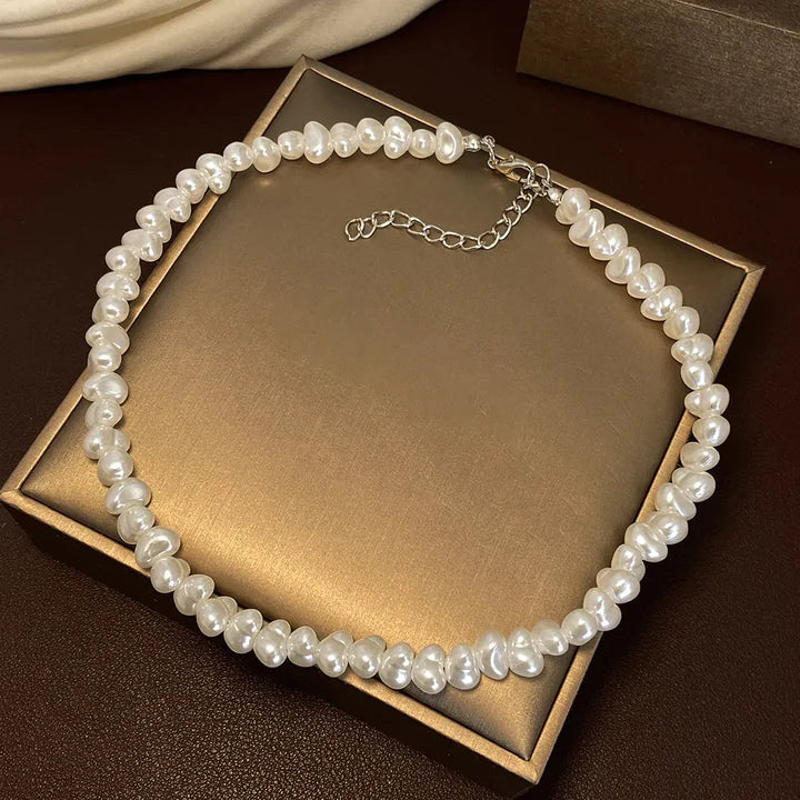 Halo Parels Necklace | Witgoud