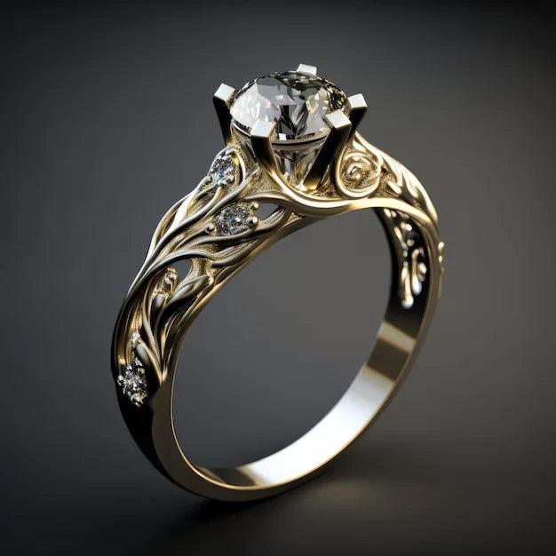 Verfijnde Exotische Zirkonia Ring | Goud