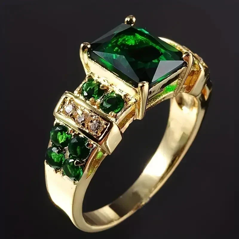 Ongeëvenaarde Smaragd Ring | Goud