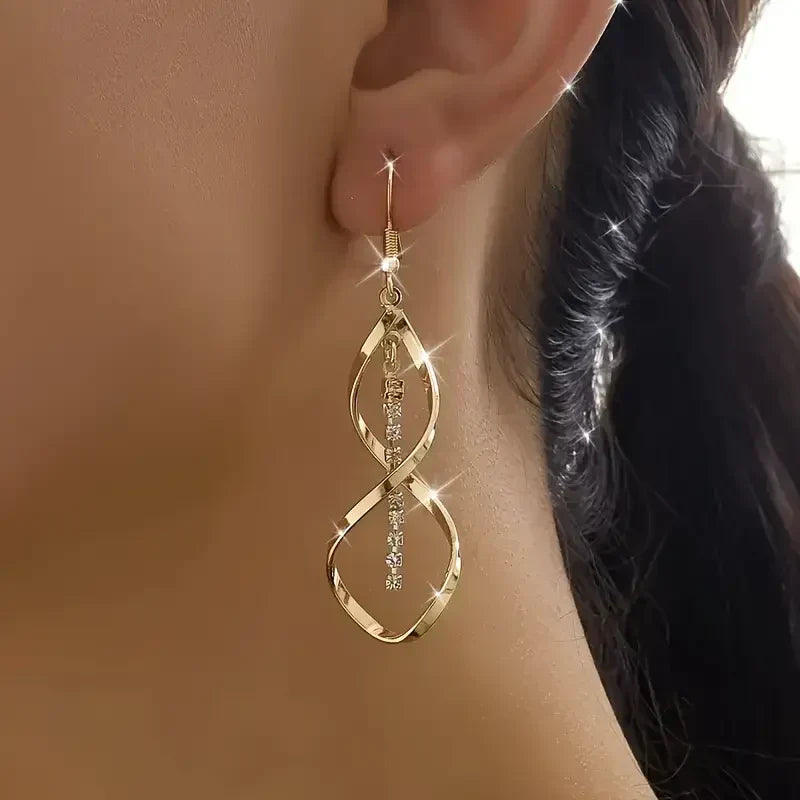 Sunbeam Spiral Oorbellen - Goud