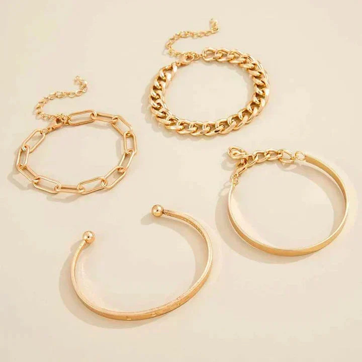 Elan Mercer Armbandsset | Goud